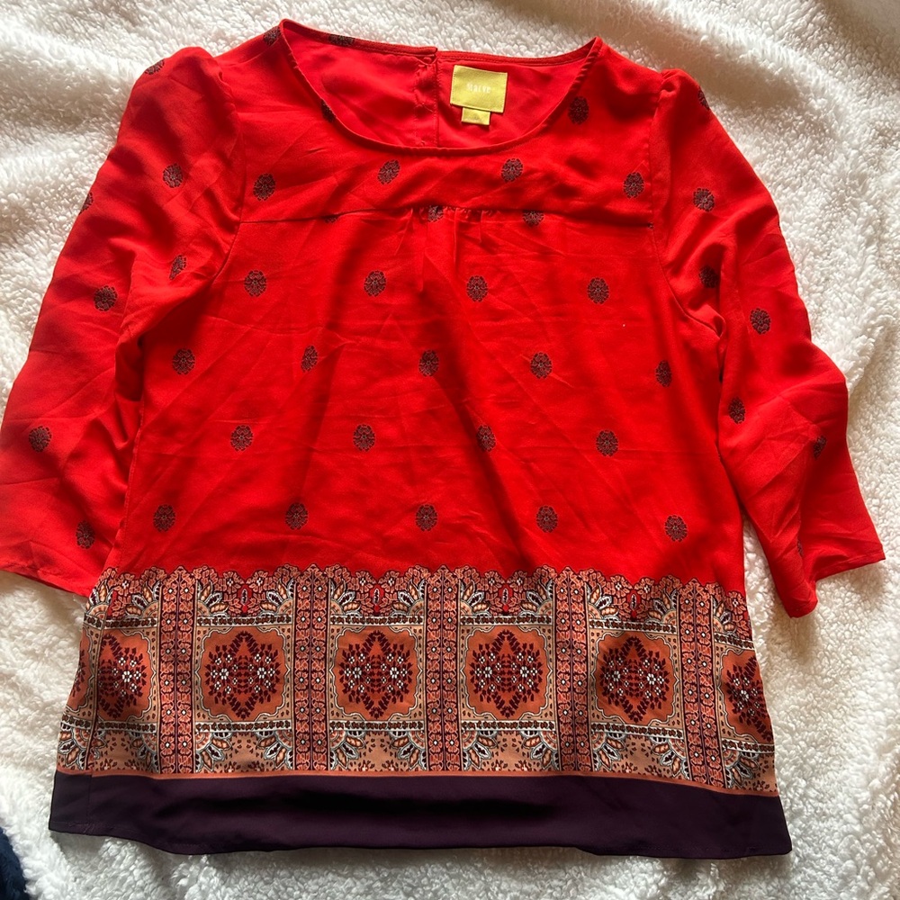 Maeve by Anthropologie 3/4 sleeve tunic